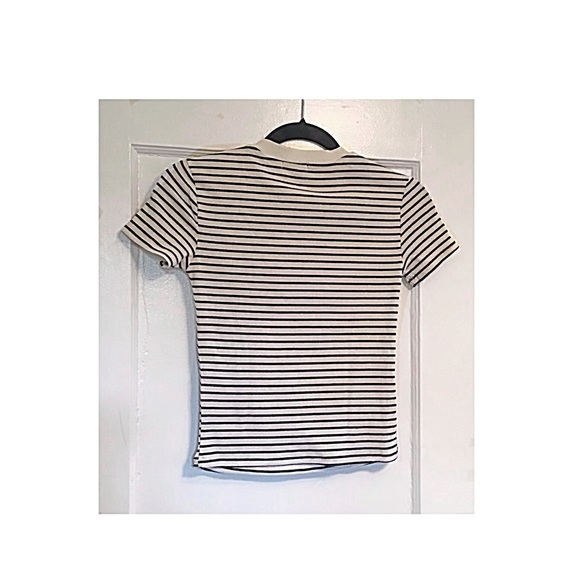 NWT Rib-Knit Striped T-Shirt - Picture 4 of 7